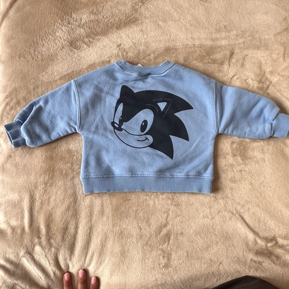 Zara Kids Blue Sonic Sweatshirt - Picture 7 of 8